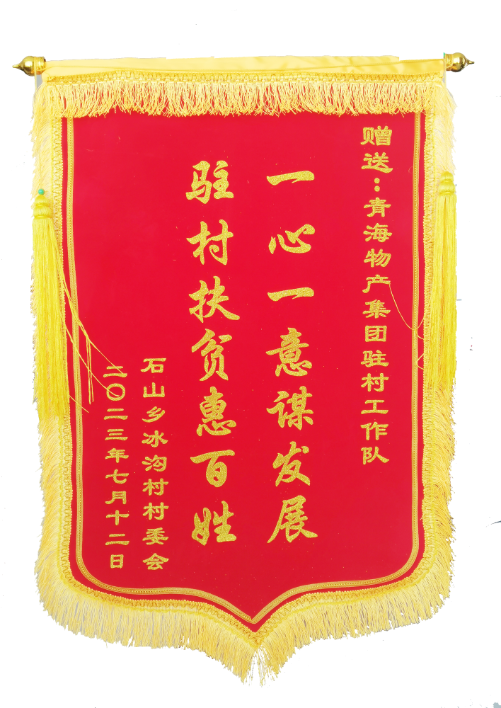 駐村幫扶惠百姓 情滿冰溝暖人心 ——省物產(chǎn)集團(tuán)駐村工作隊(duì)期滿離任獲贈錦旗