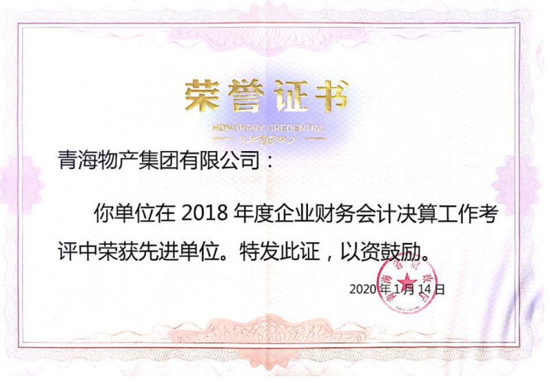 省財政廳表彰2018年度企業(yè)財務(wù)決算和2019年度企業(yè)財務(wù)快報工作先進集體